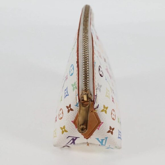 LOUIS VUITTON Monogram Multicolor Pochette Cosmetic White M47354 Auth 125292AV - Picture 11 of 16